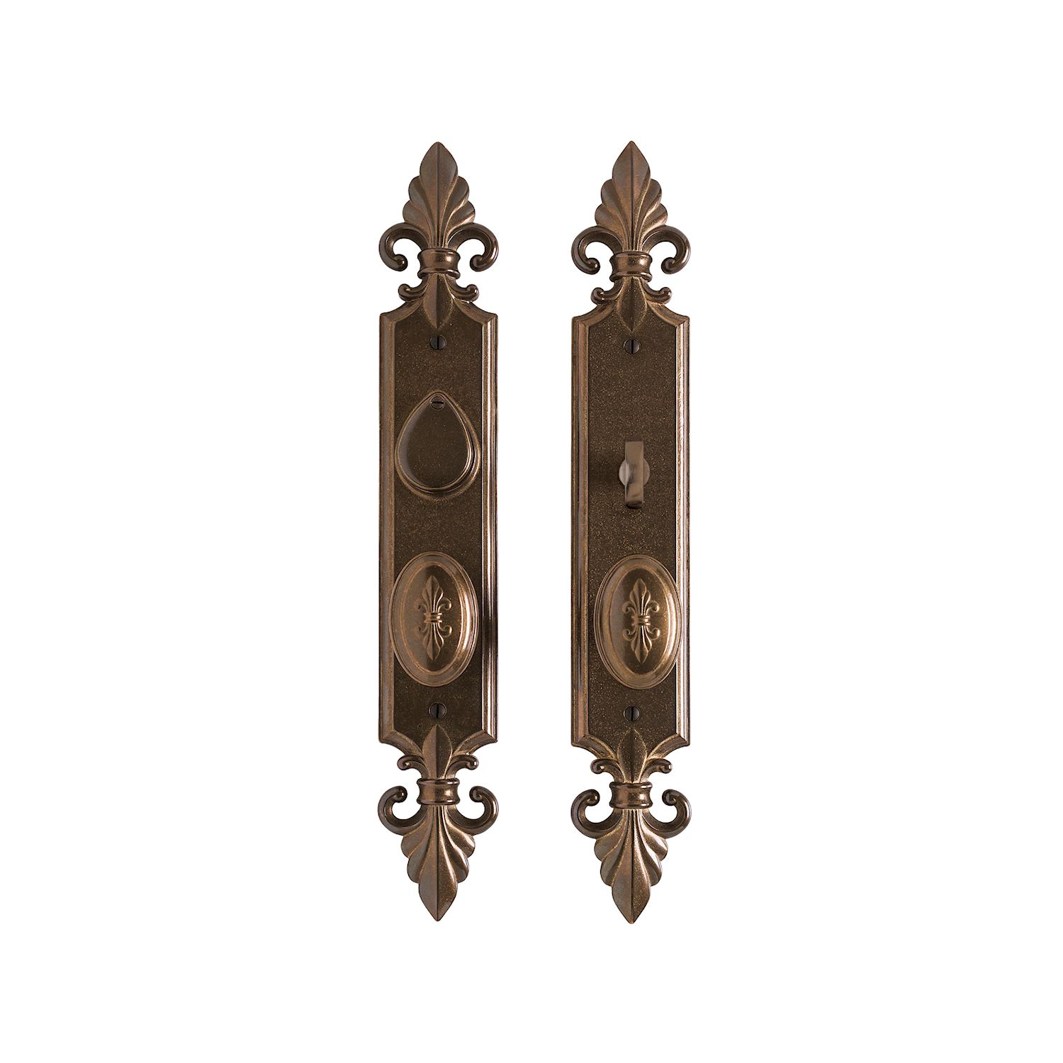 uego de Entrada Bordeaux 2 1/2" x 16 7/16" — Rocky Mountain Hardware bronce macizo