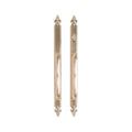 erraje para Puerta Corrediza Bordeaux 1 1/4" x 17 11/16" (cilindro americano) — Rocky Mountain Hardware bronce macizo