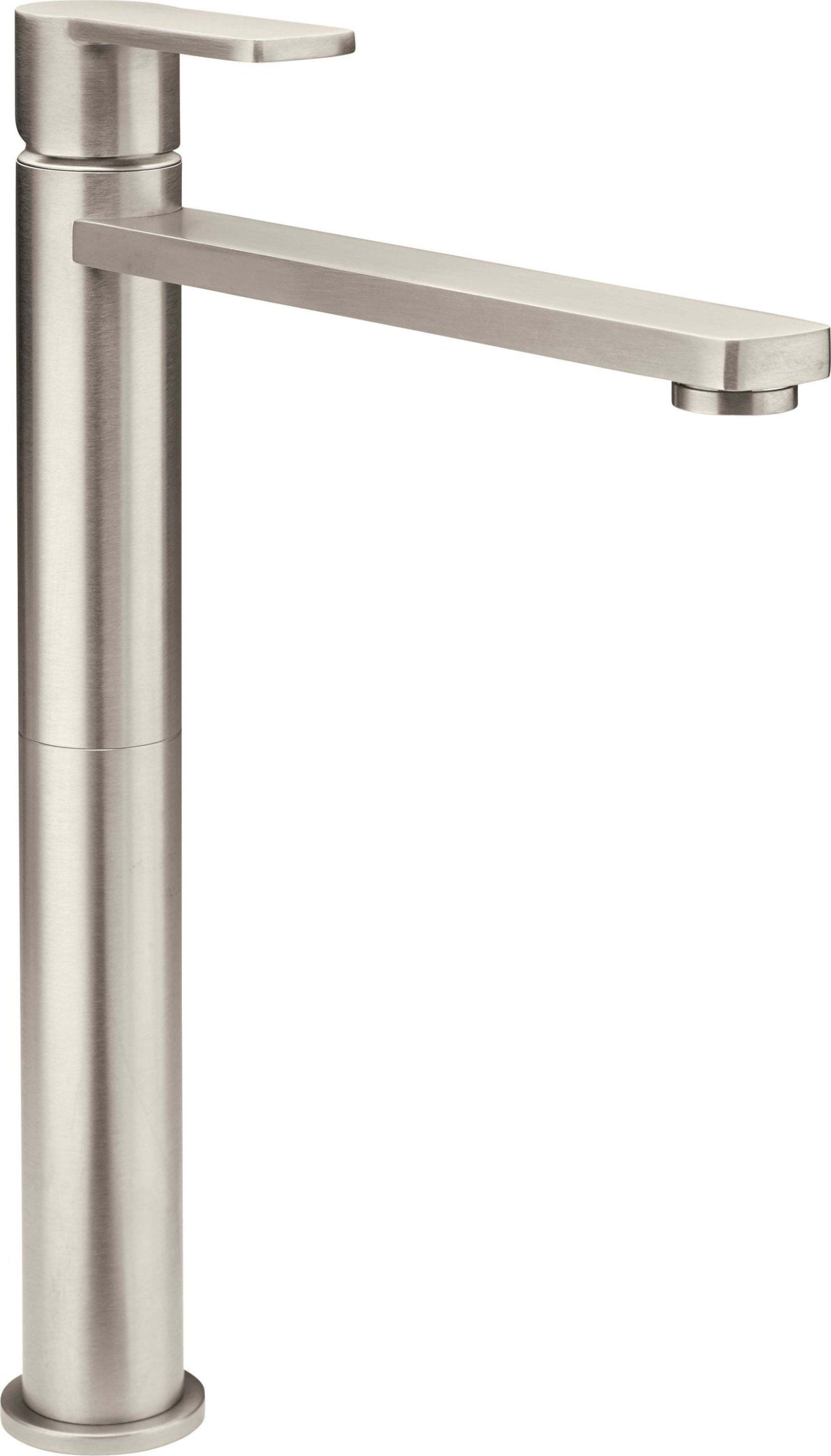 California Faucets Arpeggio Llave de Lavabo de Un Solo Orificio - Níquel Satinado