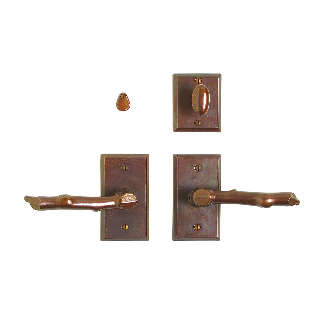 uego Interior Rectangular 2 1/2" x 4 1/2" — Rocky Mountain Hardware bronce macizo