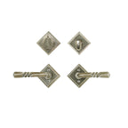 uego de Entrada Diamante 3 9/16" — Rocky Mountain Hardware bronce macizo