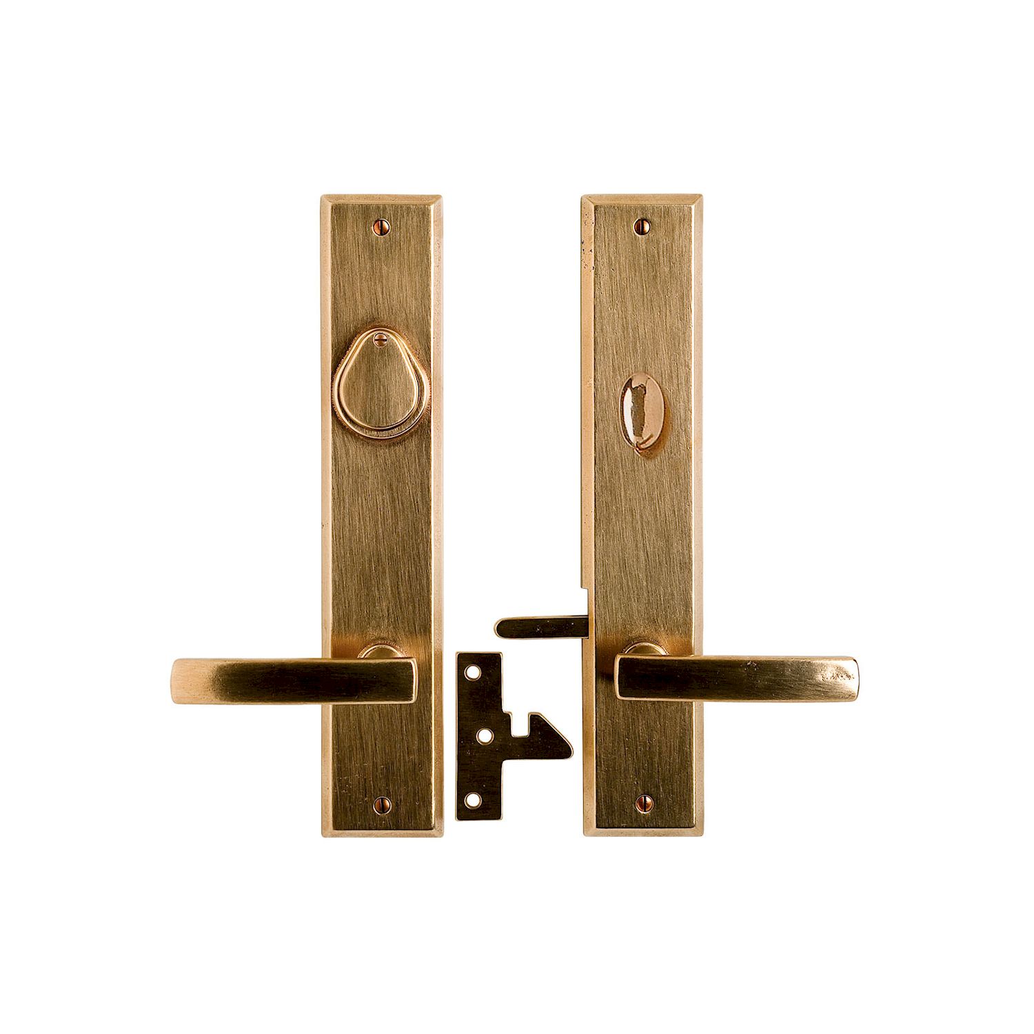 erraje para Portón Rectangular con Cerrojo 2 1/2" x 13" — Rocky Mountain Hardware bronce macizo