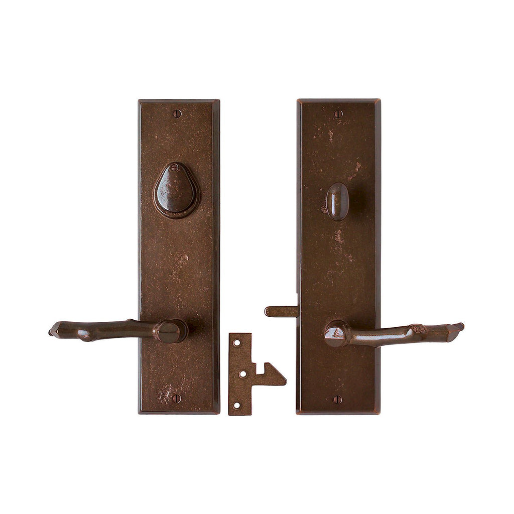 erraje para Portón Rectangular con Cerrojo 3 1/2" x 13" — Rocky Mountain Hardware bronce macizo