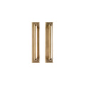 uego Empujar y Jalar Rectangular 2 1/2" x 13" — Rocky Mountain Hardware bronce macizo