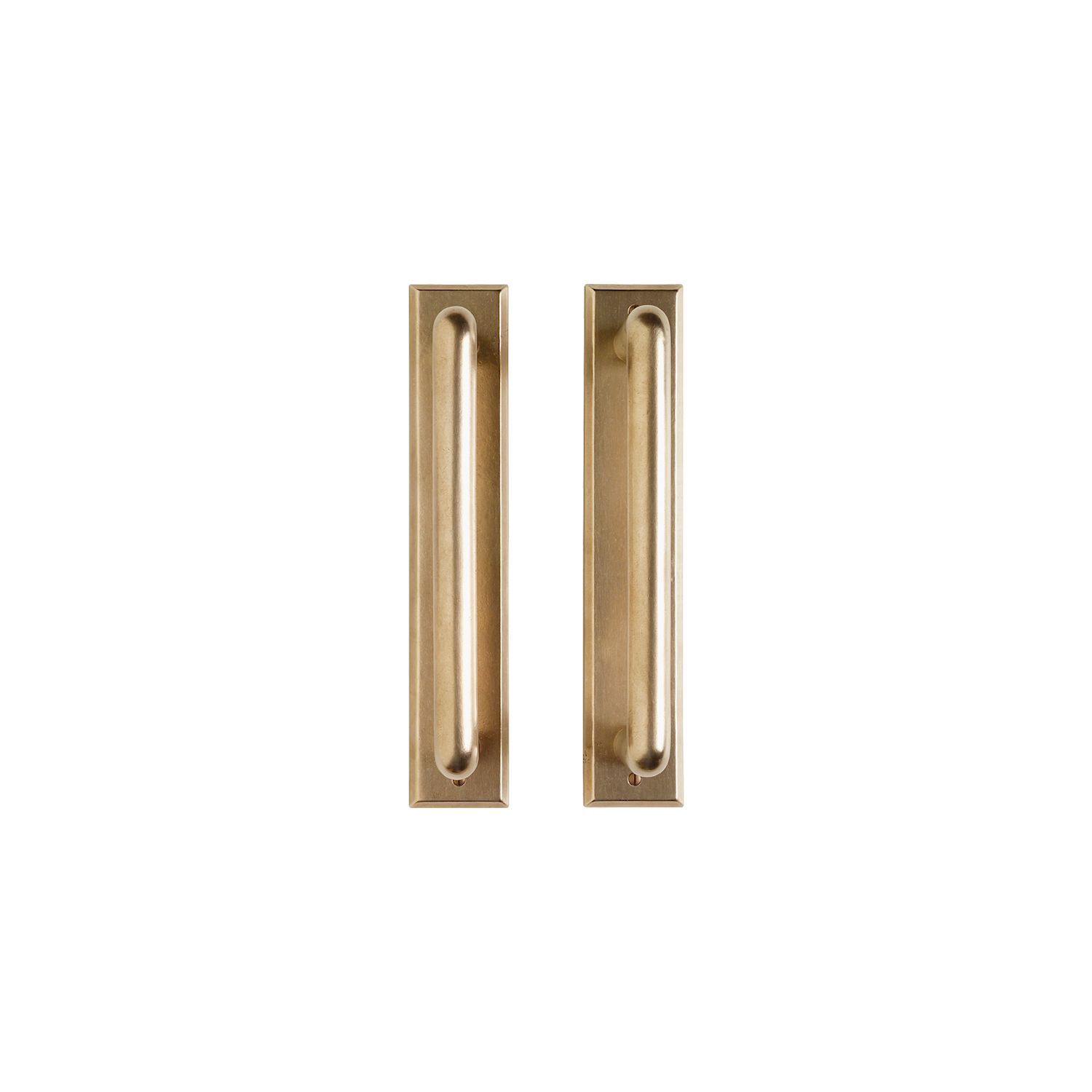 uego Empujar y Jalar Rectangular 2 1/2" x 13" — Rocky Mountain Hardware bronce macizo