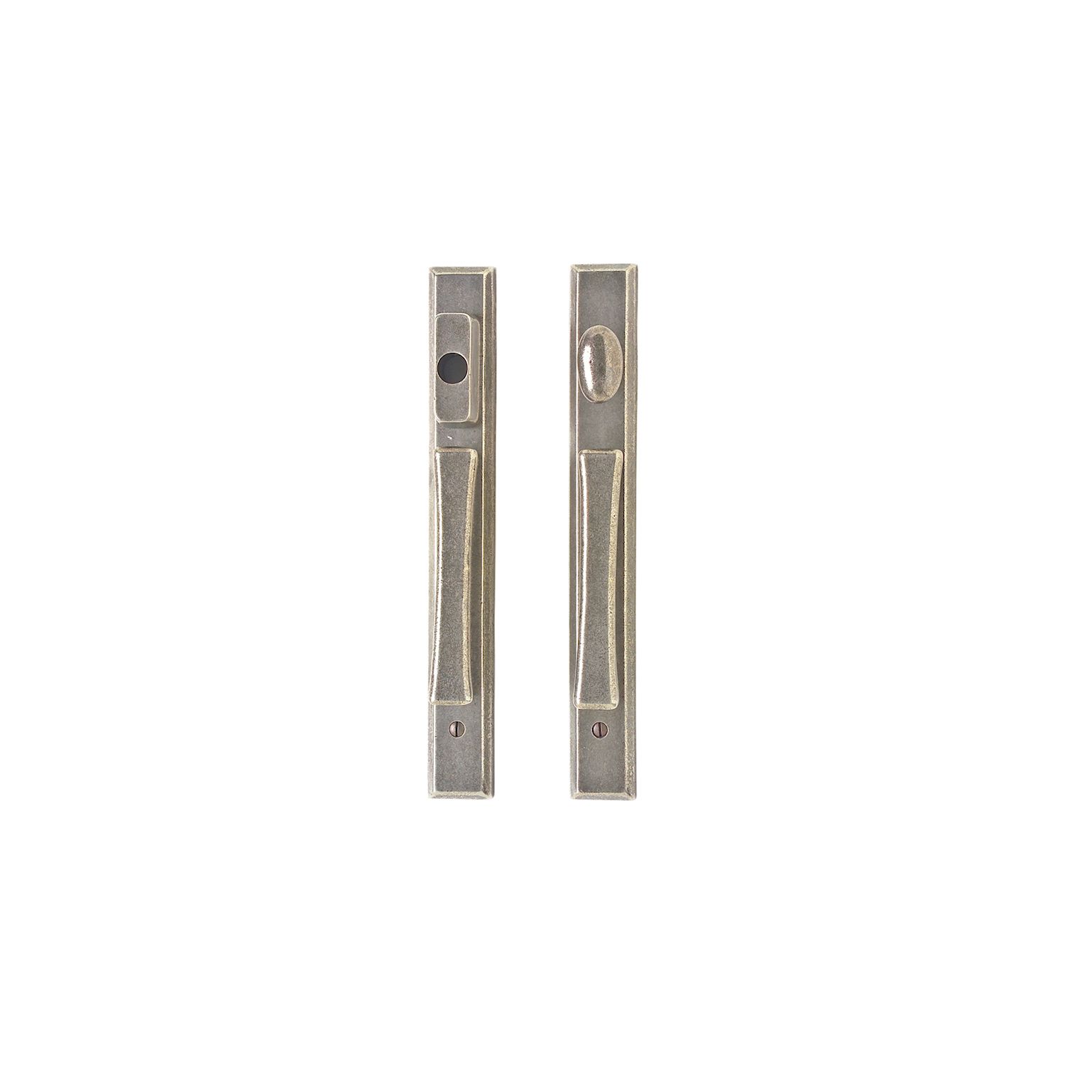 erraje para Puerta Corrediza Rectangular 1 3/8" x 11" — Rocky Mountain Hardware bronce macizo
