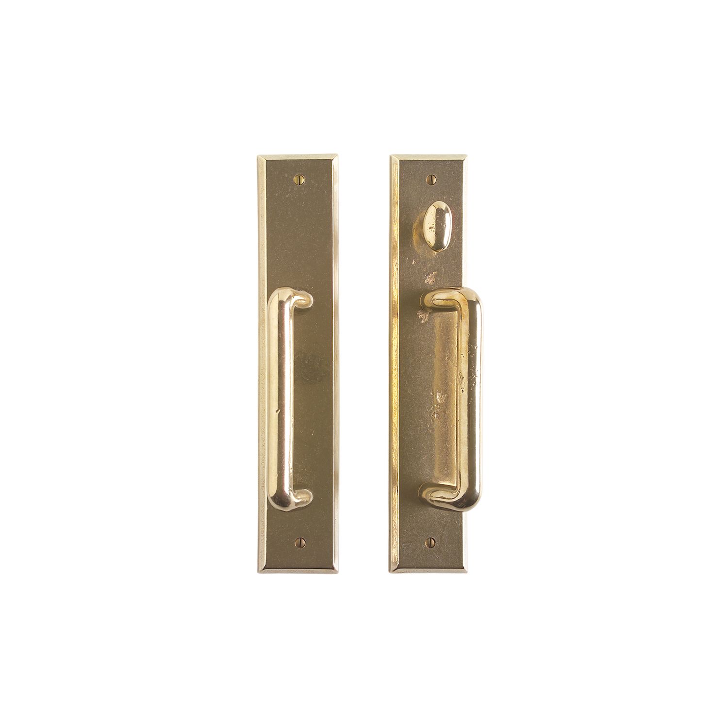erraje para Puerta Corrediza Rectangular Patio 2 1/2" x 13" — Rocky Mountain Hardware bronce macizo