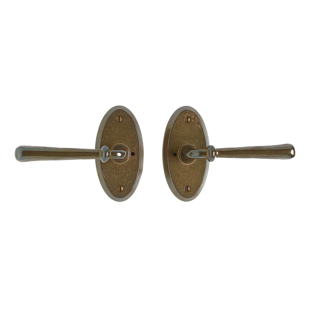 uego Interior Round y Oval oval 2 5/8" x 5 1/4" — Rocky Mountain Hardware bronce macizo