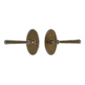 uego Interior Round y Oval oval 2 5/8" x 5 1/4" — Rocky Mountain Hardware bronce macizo