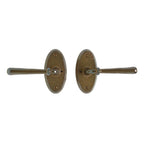 uego Interior Round y Oval oval 2 5/8" x 5 1/4" — Rocky Mountain Hardware bronce macizo