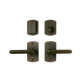 uego de Entrada Curved 2 1/2" x 4 1/2" — Rocky Mountain Hardware bronce macizo