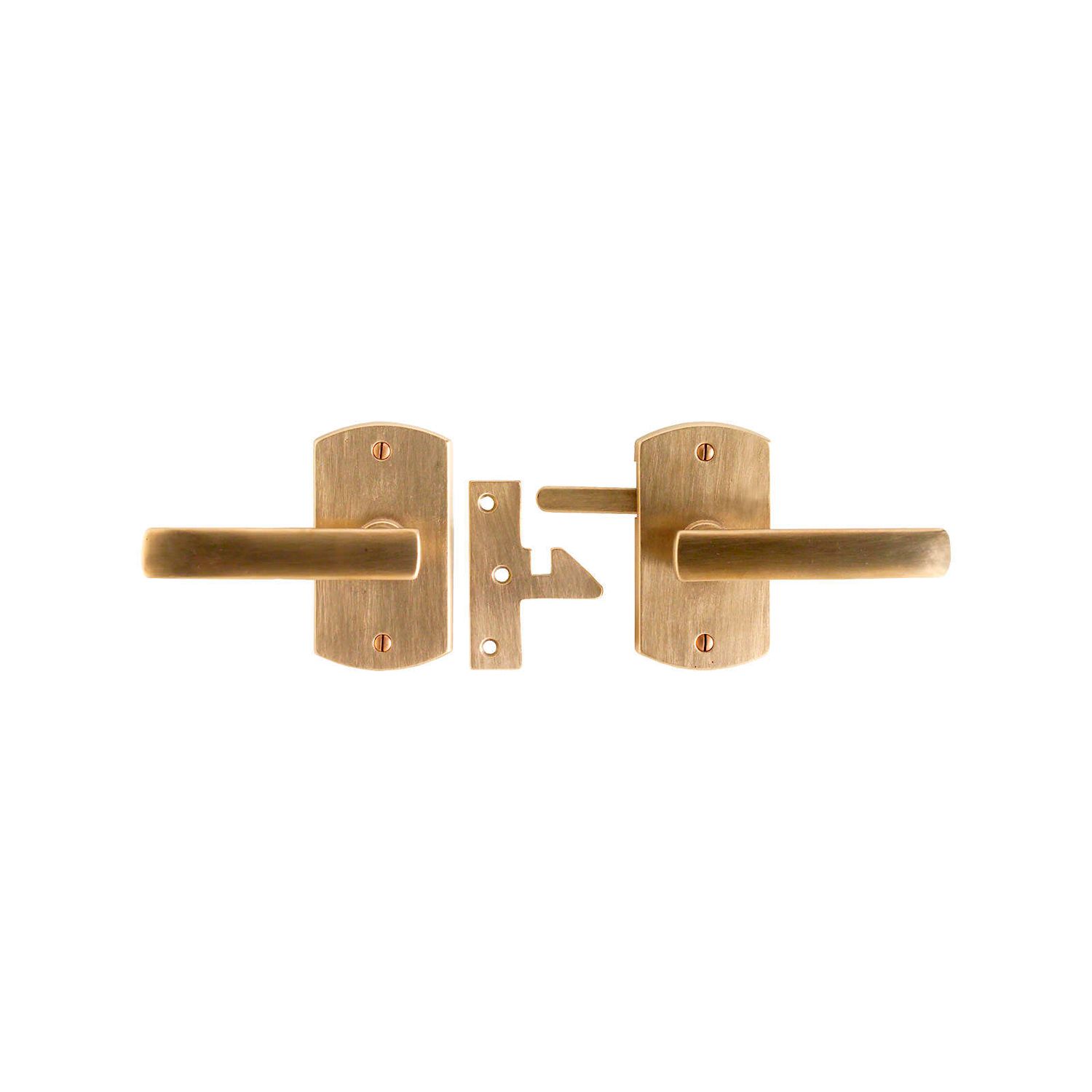 erraje para Portón Curved 2 1/2" x 4 1/2" — Rocky Mountain Hardware bronce macizo