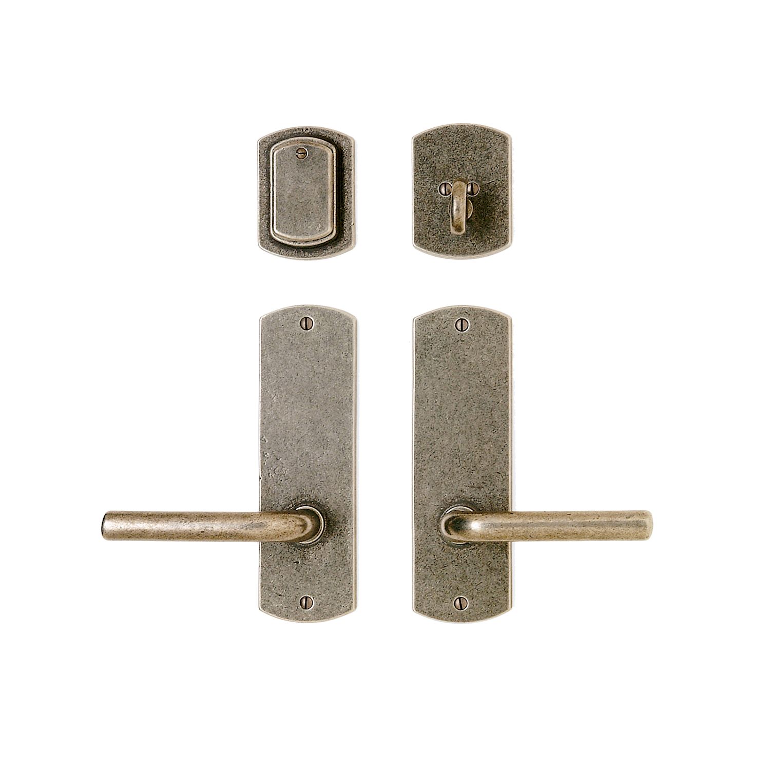 uego de Entrada Curved 2 1/2" x 8" — Rocky Mountain Hardware bronce macizo