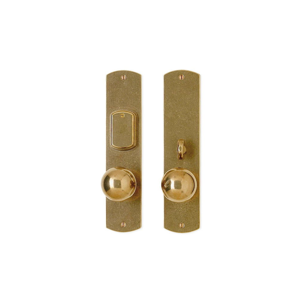 uego de Entrada Curved 2 1/2" x 11" — Rocky Mountain Hardware bronce macizo