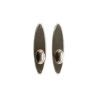 uego Interior Round y Oval oval 2 1/2" x 10" — Rocky Mountain Hardware bronce macizo