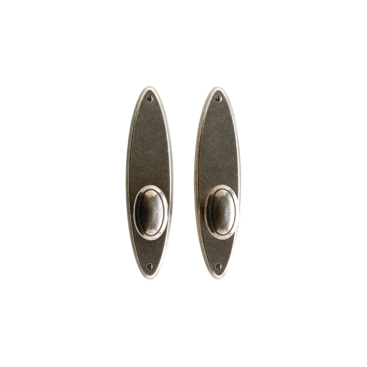 uego Interior Round y Oval oval 2 1/2" x 10" — Rocky Mountain Hardware bronce macizo