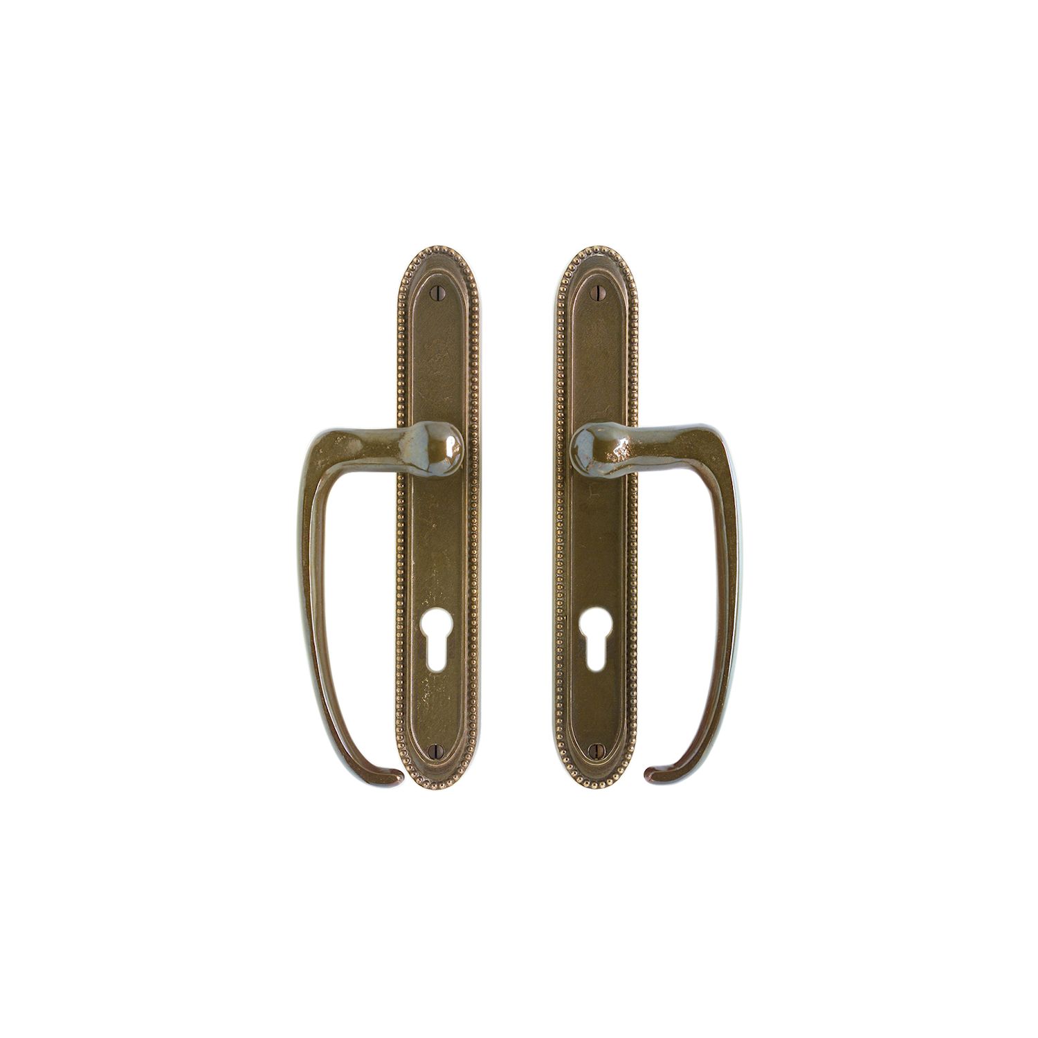 erraje para Puerta Corrediza Maddox 1 3/4" x 11" (cilindro perfil) — Rocky Mountain Hardware bronce macizo