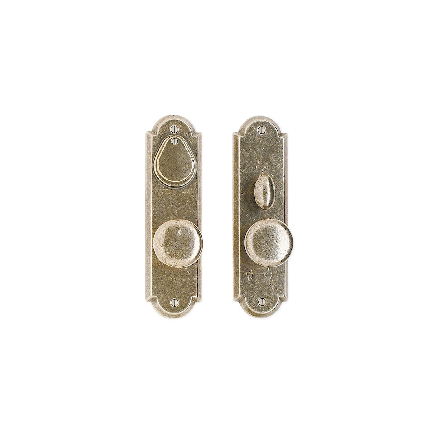 uego de Entrada Arched 2 1/2" x 9" — Rocky Mountain Hardware bronce macizo