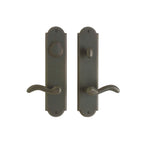 uego de Entrada Arched 3" x 13" (5 1/2" entre centros) — Rocky Mountain Hardware bronce macizo