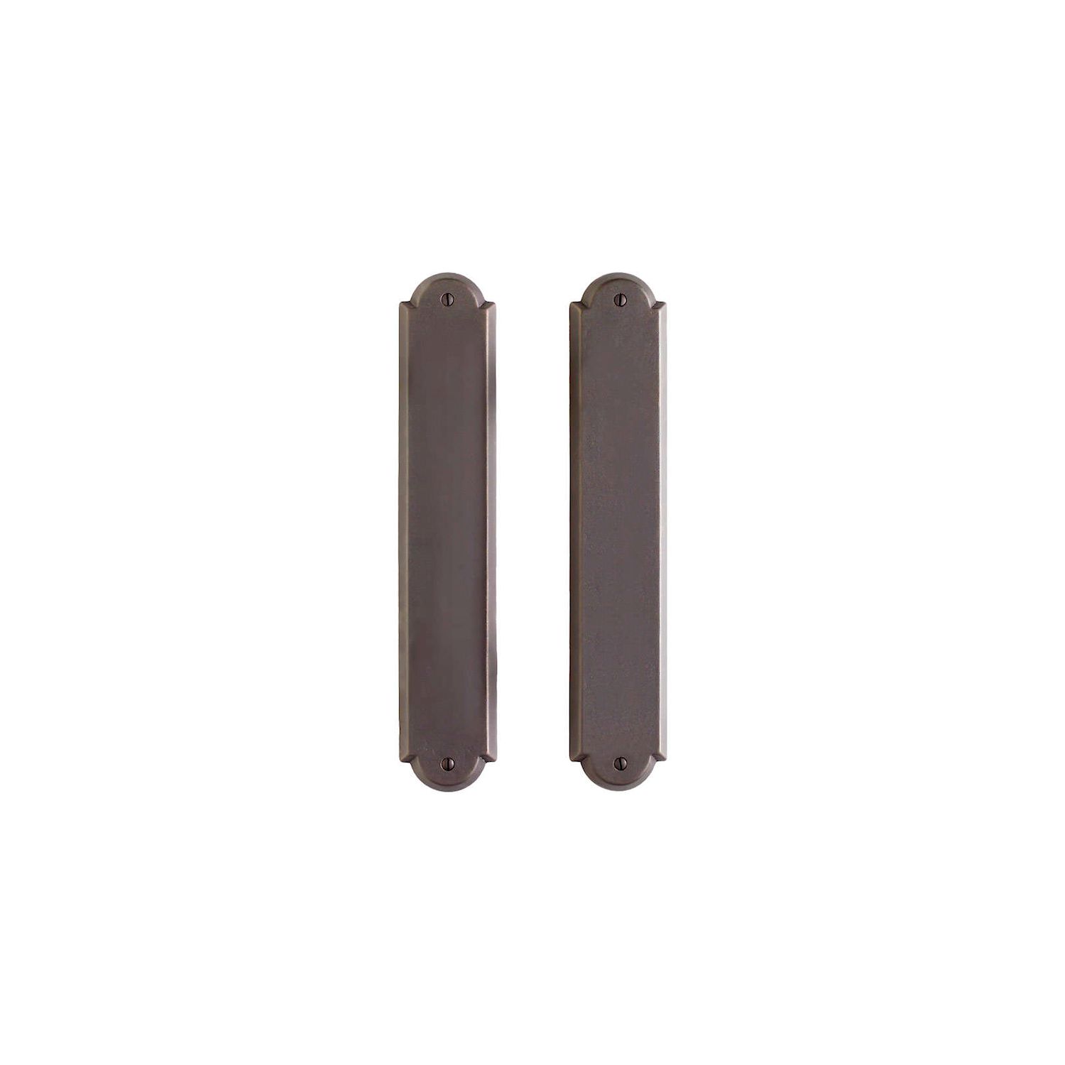 uego Empujar y Jalar Arched 2 1/2" x 13" — Rocky Mountain Hardware bronce macizo