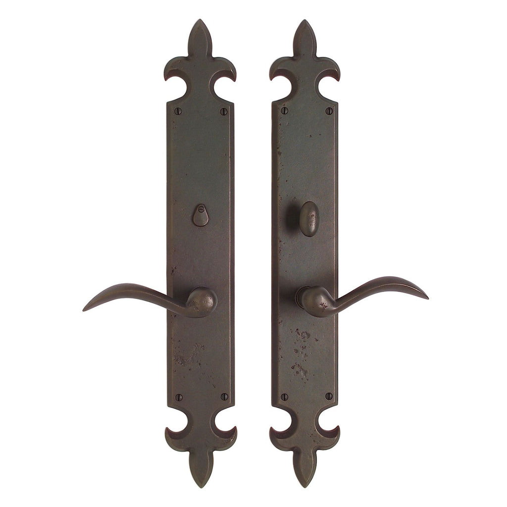 uego Interior Fleur de Lis 3" x 21" — Rocky Mountain Hardware bronce macizo