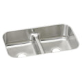 Elkay Tarja Lustertone® Classic Acero Inoxidable 32-1/2" x 18-1/8" x 9" de Dos Tazones Iguales Bajo Cubierta con Aqua Divide — vista de producto