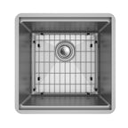 Elkay Tarja Crosstown® Calibre 18 Workstation Acero Inoxidable 18-1/2" x 18-1/2" x 8-3/4" de Un Tazón Bajo Cubierta (Kit) — vista de producto