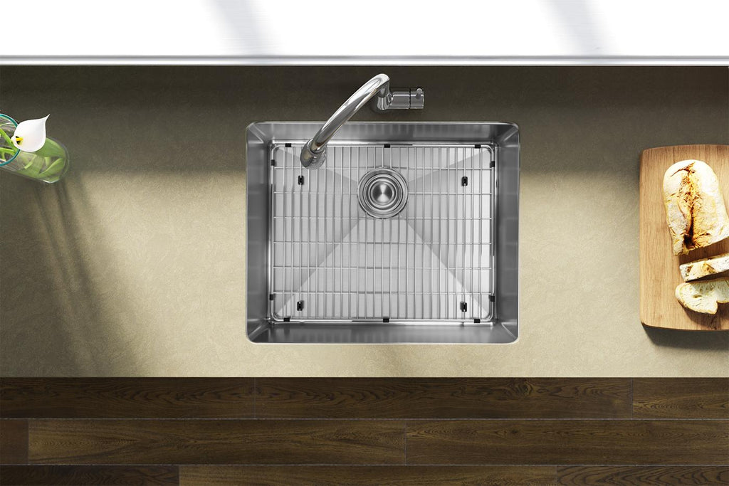 Elkay Tarja Crosstown® Calibre 18 Acero Inoxidable 22-1/2" x 18-1/2" x 9" de Un Tazón Bajo Cubierta (Kit) — ambiente de cocina