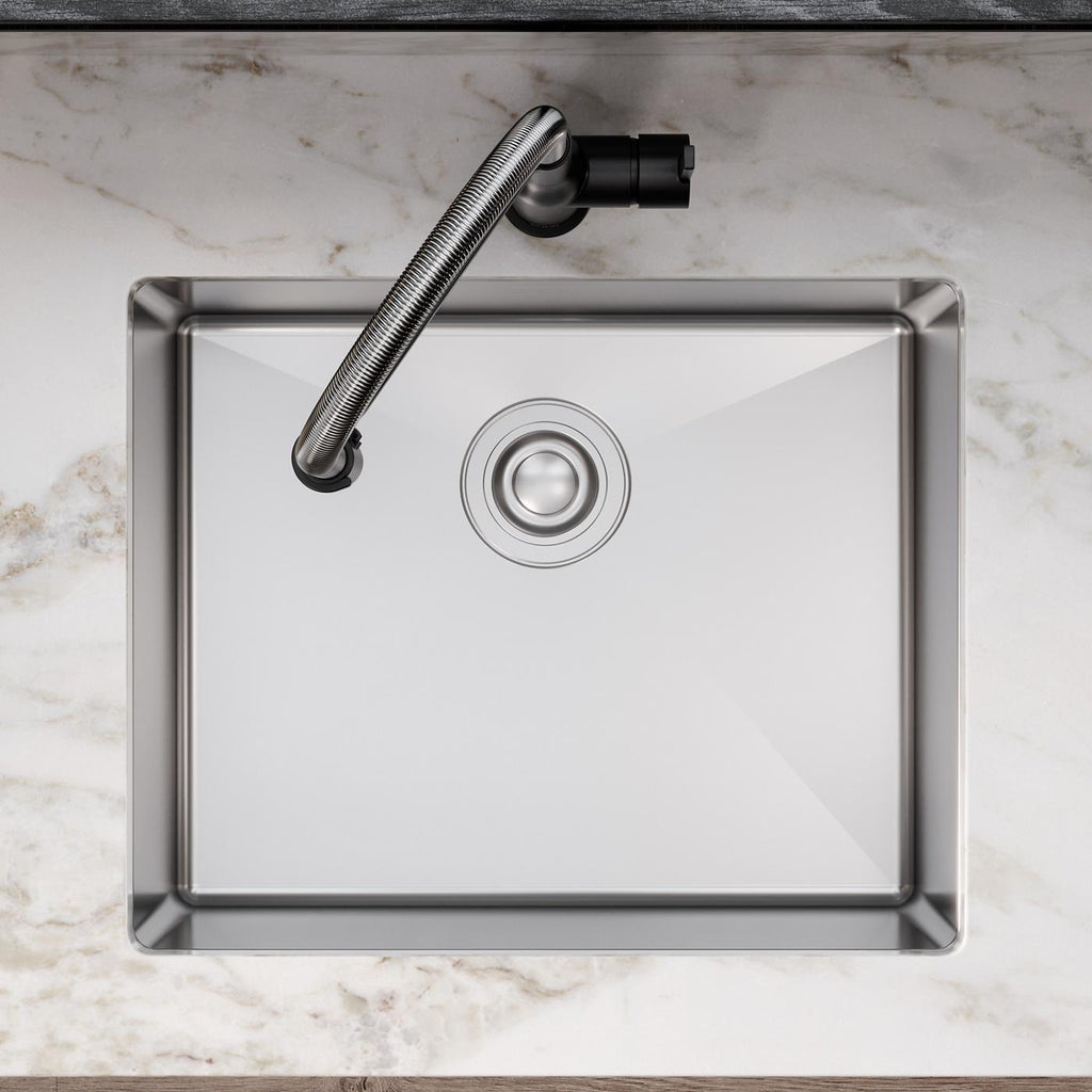 Elkay Tarja Crosstown® Calibre 18 Acero Inoxidable 22-1/2" x 18-1/2" x 9" de Un Tazón Bajo Cubierta — ambiente de cocina