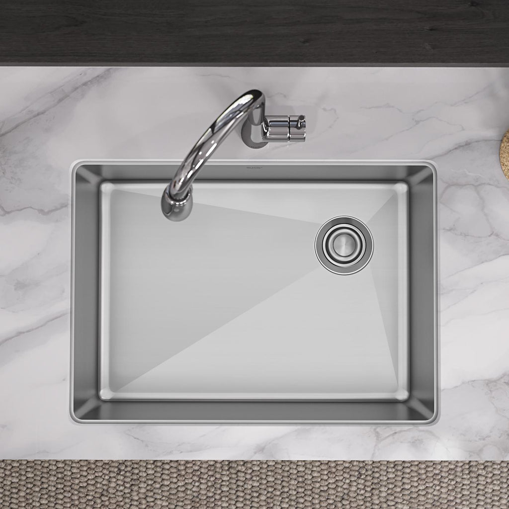 Elkay Tarja Crosstown® Calibre 18 Acero Inoxidable 25-1/2" x 18-1/2" x 9" de Un Tazón Bajo Cubierta — ambiente de cocina