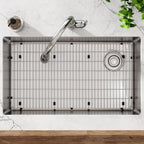 Elkay Tarja Crosstown® Calibre 18 Acero Inoxidable 31-1/2" x 18-1/2" x 9" de Un Tazón Bajo Cubierta (Kit) — ambiente de cocina
