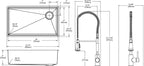 Elkay Tarja Crosstown® Calibre 18 Acero Inoxidable 31-1/2" x 18-1/2" x 9" de Un Tazón Bajo Cubierta (Kit con Llave y Drenaje) — vista de producto