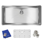 Elkay Tarja Crosstown® Calibre 18 Acero Inoxidable 36-1/2" x 18-1/2" x 9" de Un Tazón Bajo Cubierta (Kit) — vista de producto