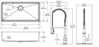 Elkay Tarja Crosstown® Calibre 18 Acero Inoxidable 36-1/2" x 18-1/2" x 9" de Un Tazón Bajo Cubierta (Kit con Llave Rejilla de Fondo y Drenaje) — vista de producto
