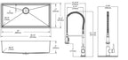 Elkay Tarja Crosstown® Calibre 18 Acero Inoxidable 36-1/2" x 18-1/2" x 9" de Un Tazón Bajo Cubierta (Kit con Llave y Drenaje) — vista de producto