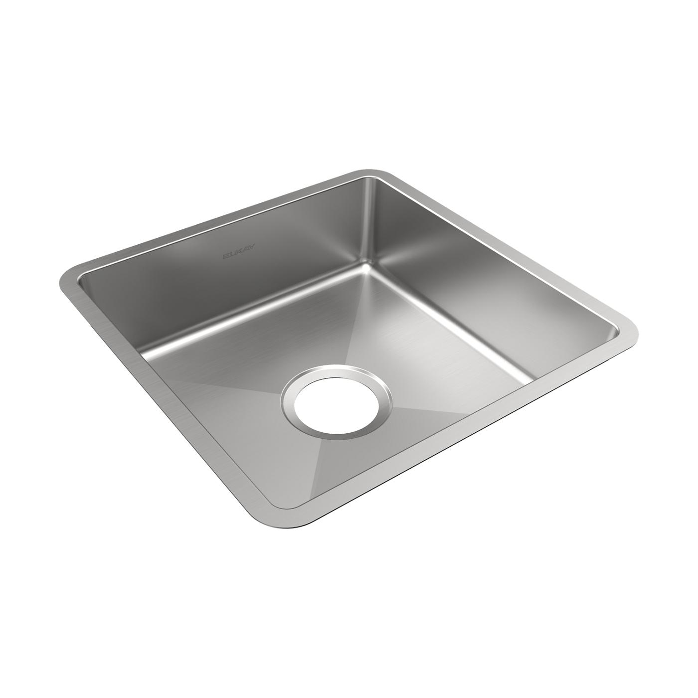 Elkay Tarja Crosstown® Calibre 18 Acero Inoxidable 16-1/2" x 16-1/2" x 5" de Un Tazón Bajo Cubierta — vista de producto