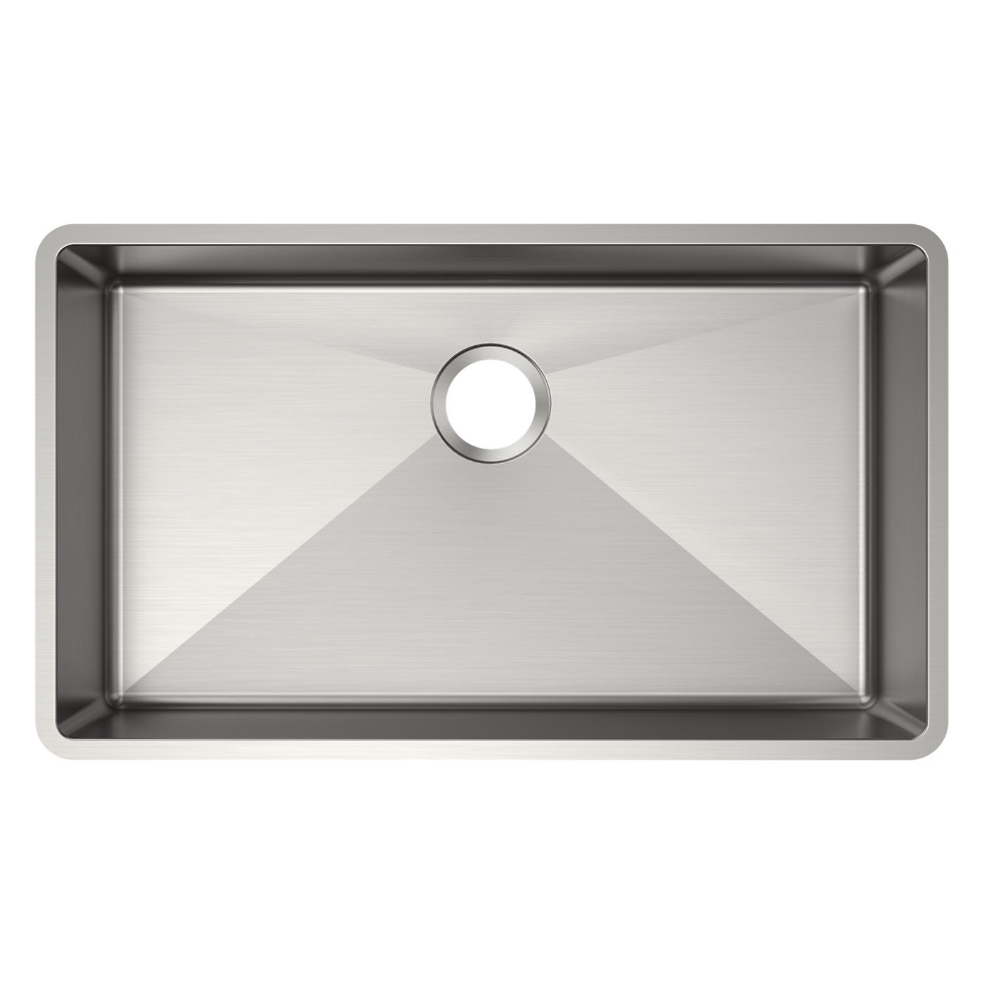 Elkay Tarja Crosstown® Calibre 18 Acero Inoxidable 31-1/2" x 18-1/2" x 5-1/2" de Un Tazón Bajo Cubierta — vista de producto