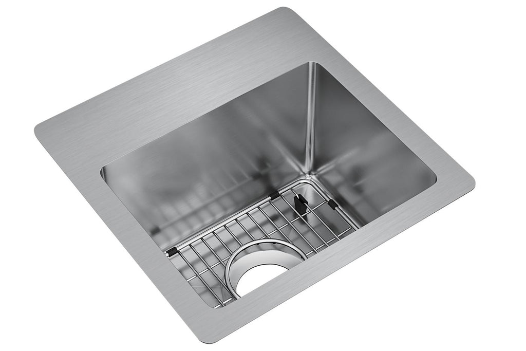 Elkay Tarja Crosstown® Calibre 18 Acero Inoxidable 15" x 15" x 9" de Un Tazón de Doble Montaje (Kit) — vista de producto