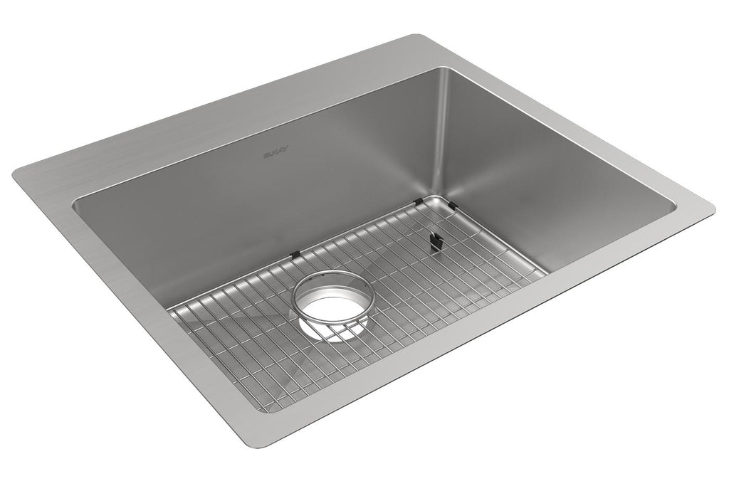 Elkay Tarja Crosstown® Calibre 18 Acero Inoxidable 25" x 22" x 9" de Un Tazón de Doble Montaje (Kit) — vista de producto