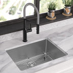 Elkay Tarja Crosstown® Calibre 18 Acero Inoxidable 25" x 22" x 9" de Un Tazón de Doble Montaje (Kit) — ambiente de cocina