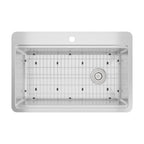 Elkay Tarja Crosstown® Workstation Acero Inoxidable 33" x 22" x 9" 1 Orificio de Un Tazón de Doble Montaje — ambiente de cocina