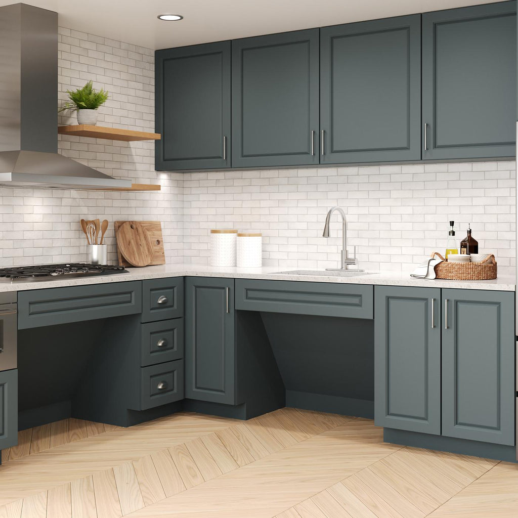 Elkay Tarja Crosstown® Calibre 18 Acero Inoxidable 25" x 22" x 6" de Un Tazón ADA de Doble Montaje — ambiente de cocina