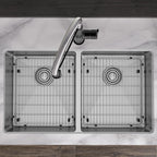 Elkay Tarja Crosstown® Calibre 18 Acero Inoxidable 33" x 22" x 6" de Dos Tazones Iguales de Doble Montaje ADA (Kit) — ambiente de cocina