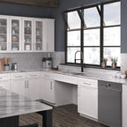 Elkay Tarja Crosstown® Calibre 18 Acero Inoxidable 33" x 22" x 6" de Dos Tazones Iguales de Doble Montaje ADA (Kit) — ambiente de cocina