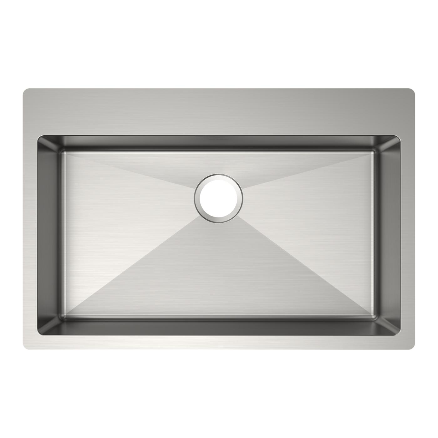 Elkay Tarja Crosstown® Calibre 18 Acero Inoxidable 33" x 22" x 6" de Un Tazón ADA de Doble Montaje — vista de producto