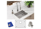 Elkay Tarja Crosstown® Calibre 16 Acero Inoxidable 23-1/2" x 18-1/4" x 10" de Un Tazón Bajo Cubierta (Kit) — ambiente de cocina