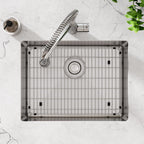 Elkay Tarja Crosstown® Calibre 16 Acero Inoxidable 23-1/2" x 18-1/4" x 8" de Un Tazón Bajo Cubierta (Kit) — ambiente de cocina