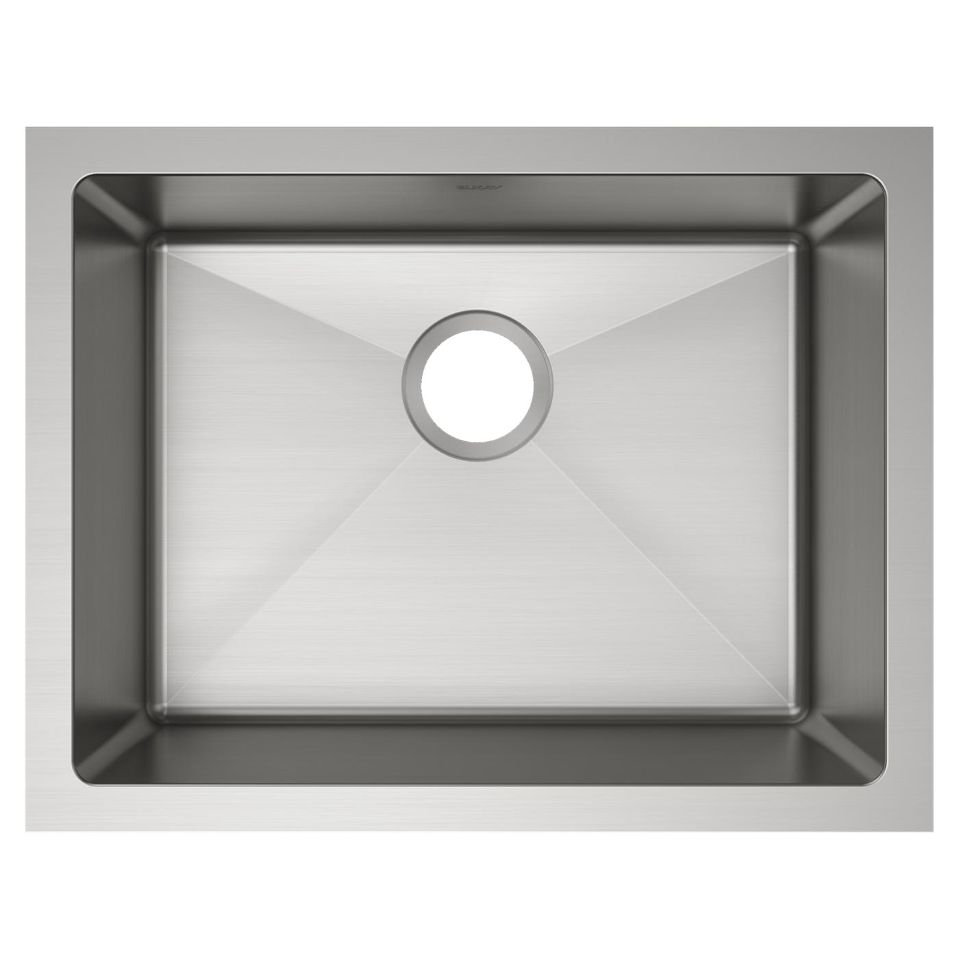 Elkay Tarja Crosstown® Calibre 16 Acero Inoxidable 23-1/2" x 18-1/4" x 8" de Un Tazón Bajo Cubierta — vista de producto