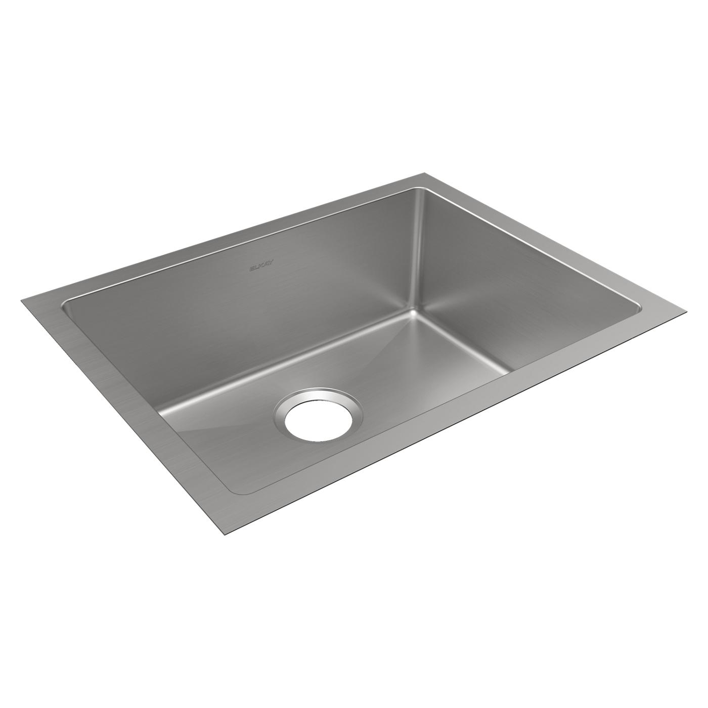 Elkay Tarja Crosstown® Calibre 16 Acero Inoxidable 23-1/2" x 18-1/4" x 8" de Un Tazón Bajo Cubierta — vista de producto