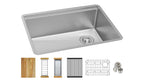 Elkay Tarja Crosstown® Calibre 18 Workstation Acero Inoxidable 31-1/2" x 18-1/2" x 9" de Un Tazón Bajo Cubierta (Kit) — vista de producto